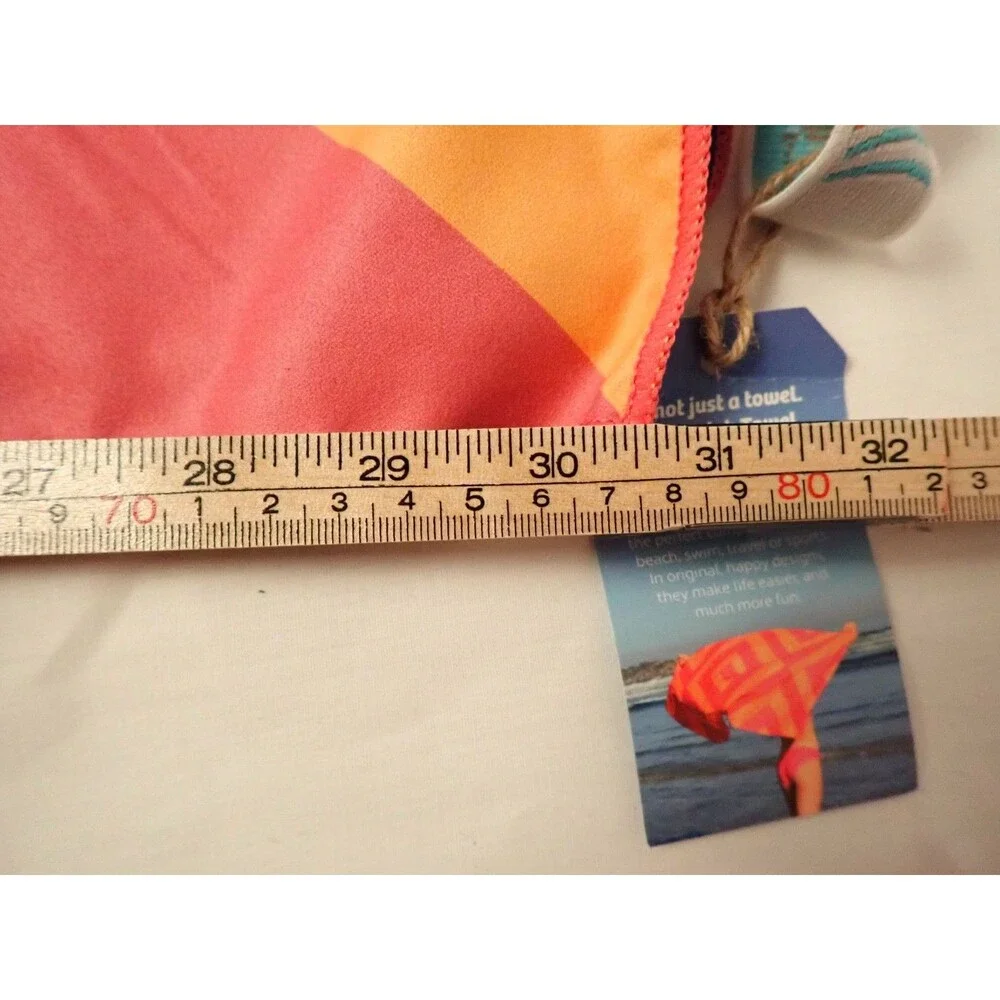 NWT Clutch Towels Beach Towel Quick-Dry Reversible Carry Loop Compact Swim Sand